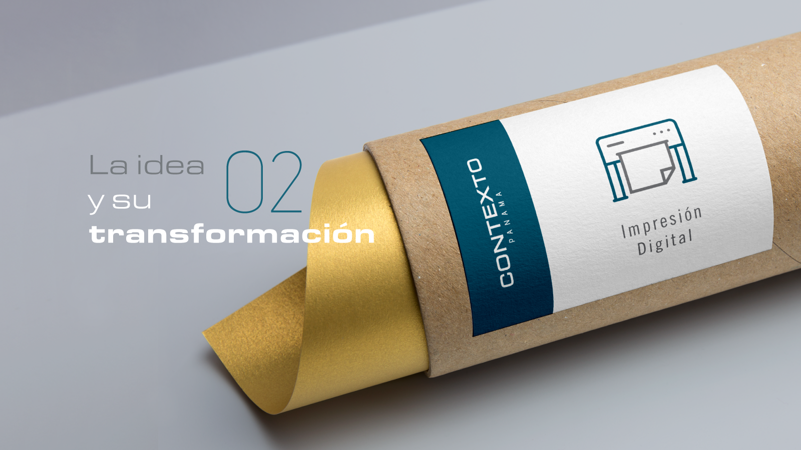 Transformamos sus ideas en piezas tangibles,<br>
para implementarlas en los soportes más adecuados slider2
